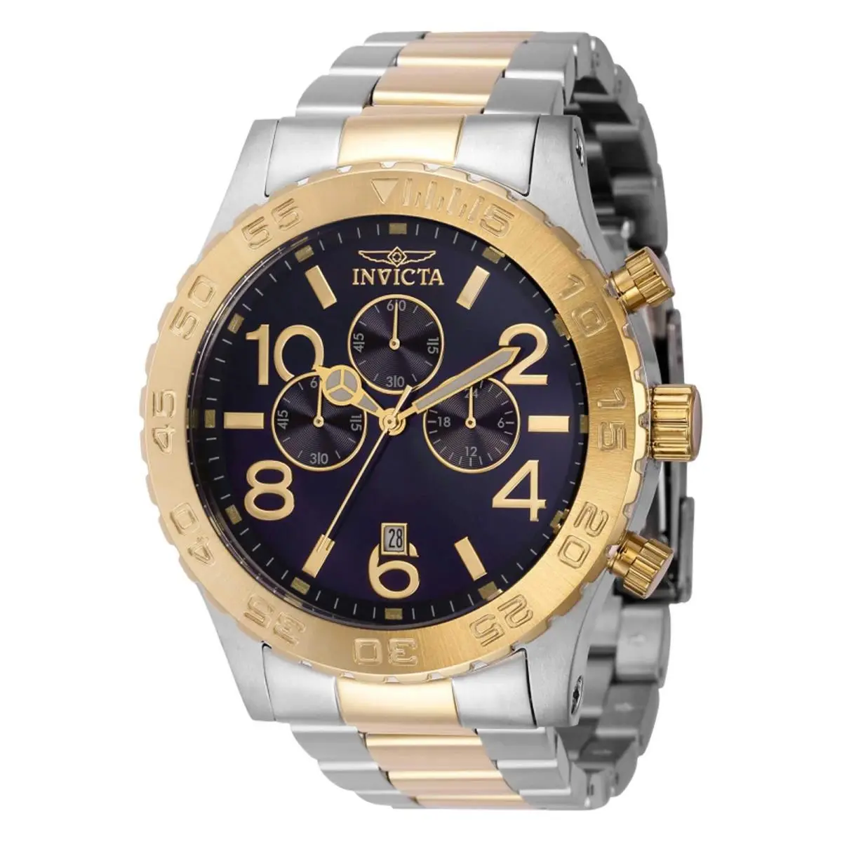 Invicta Men`s Watch Specialty Quartz Silver Tone Case Blue Dial Bracelet 40603