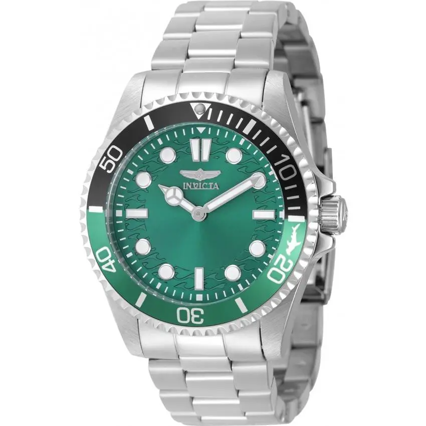 Invicta Pro Diver Quartz Green Dial Sprite Bezel Men`s Watch 49705