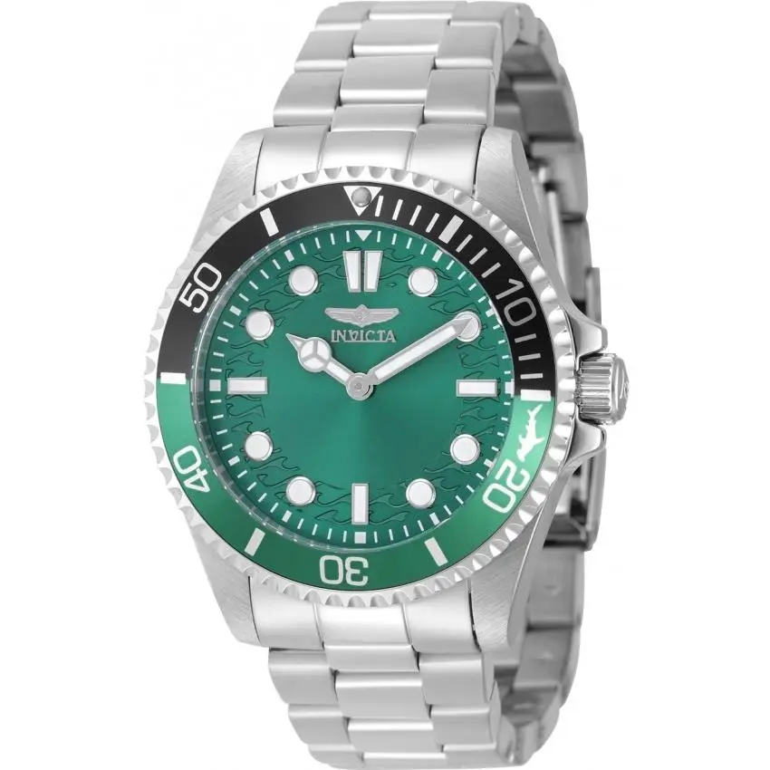 Invicta Pro Diver Quartz Green Dial Sprite Bezel Men`s Watch 49705