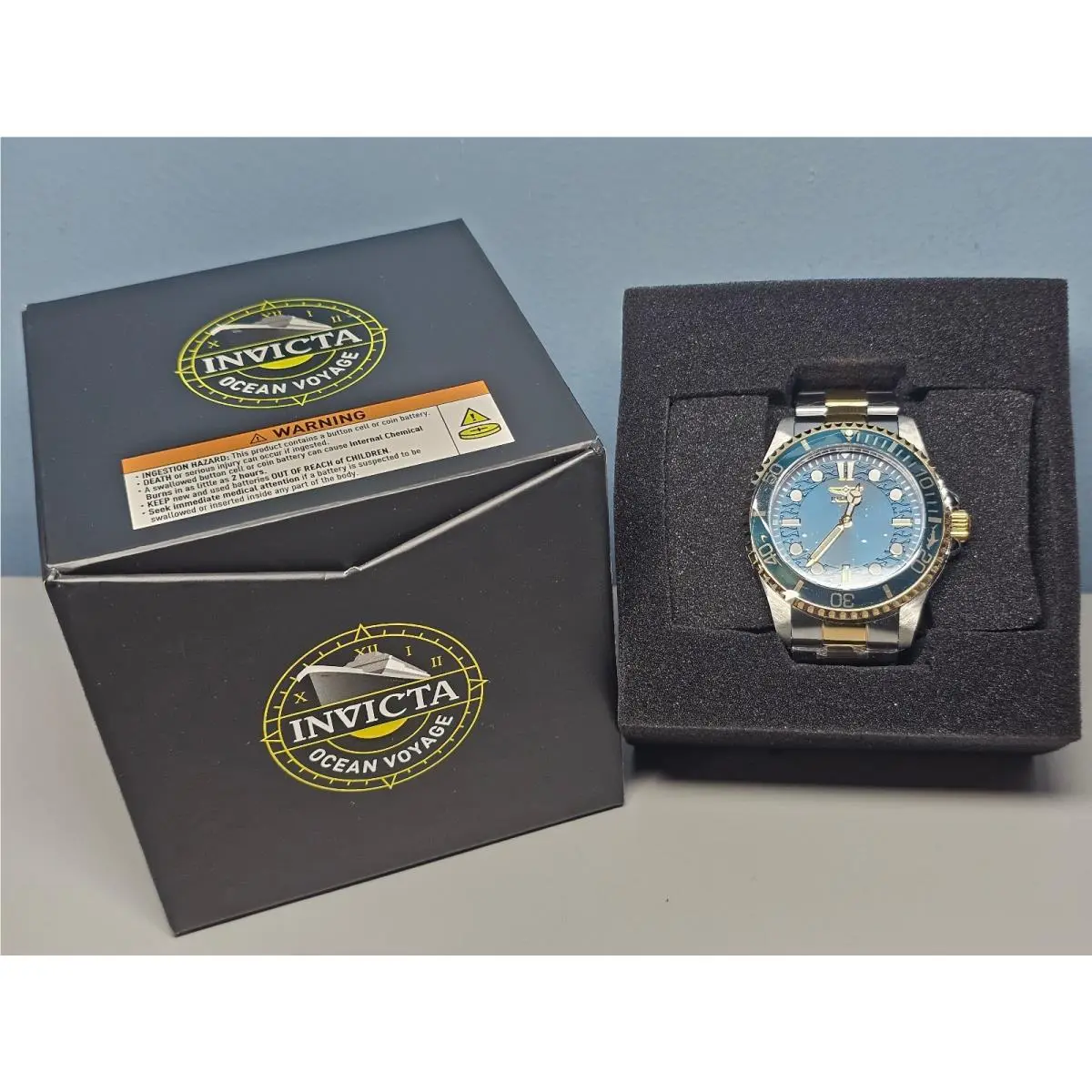 Invicta Pro Diver Men`s Quartz Watch - 43mm - Gold / Steel 49696