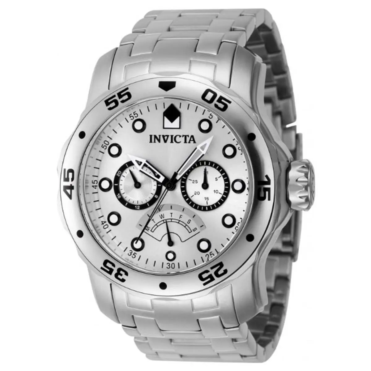 Invicta Men`s 46994 Pro Diver Quartz Chronograph Silver Dial Watch