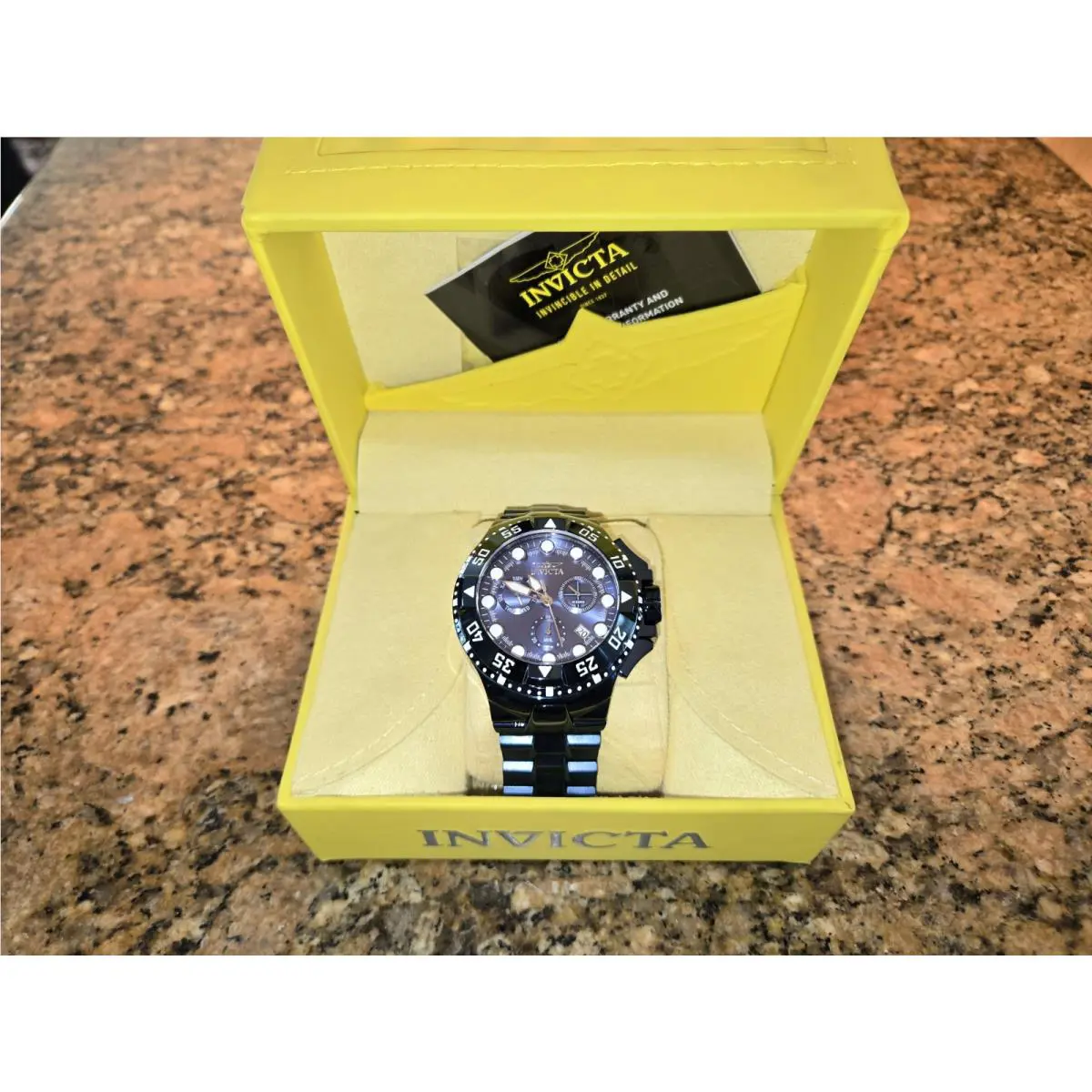 Invicta Excurion 50mm Swiss Chronograph Mens Watch Blue Very Rare