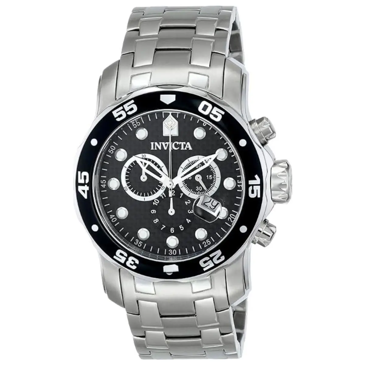 Invicta Men`s 17082 Pro Diver Analog Display Swiss Quartz Silver Watch