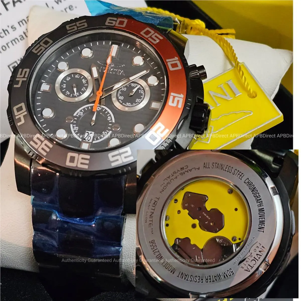 Invicta - Pro Diver Scuba Skeleton Caseback Swiss Z60 Chronograph - Mens Watch