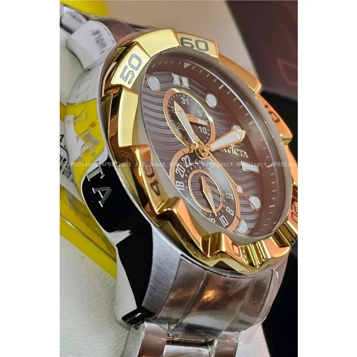 Invicta - Ripsaw - High Polished Gold Bezel Multifunction Dial - Mens Watch