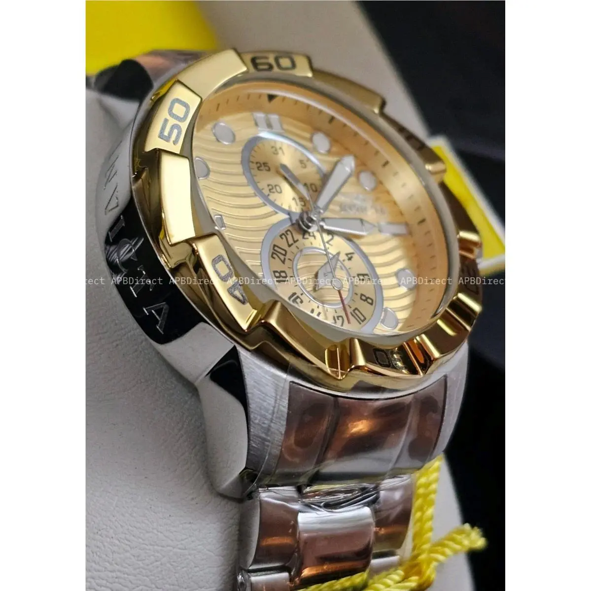 Invicta - Ripsaw - High Polished Gold Bezel / Dial Multifunction Dial Mens Watch