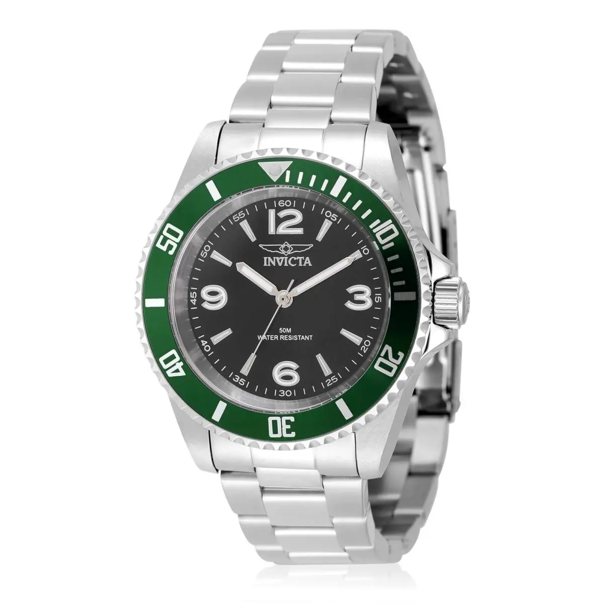 Invicta Specialty Men 40mm Stainless Steel Steel Black Dial PC21J Quartz