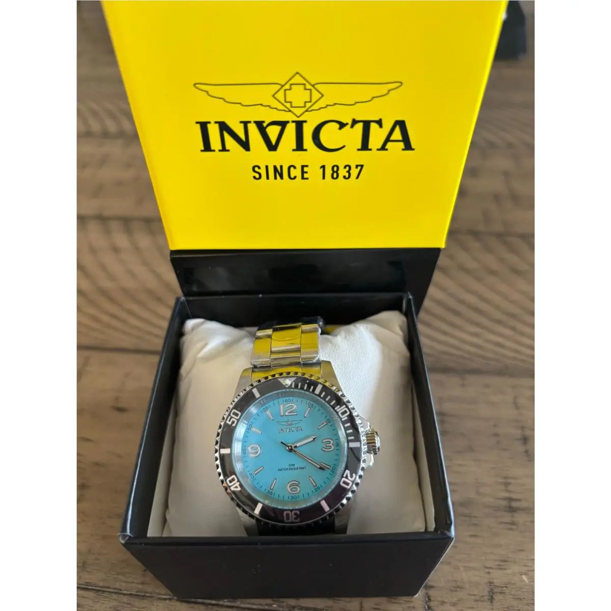 Invicta Rowan 40mm Green Dial Stainless Steel Watch 49338 Box Papers