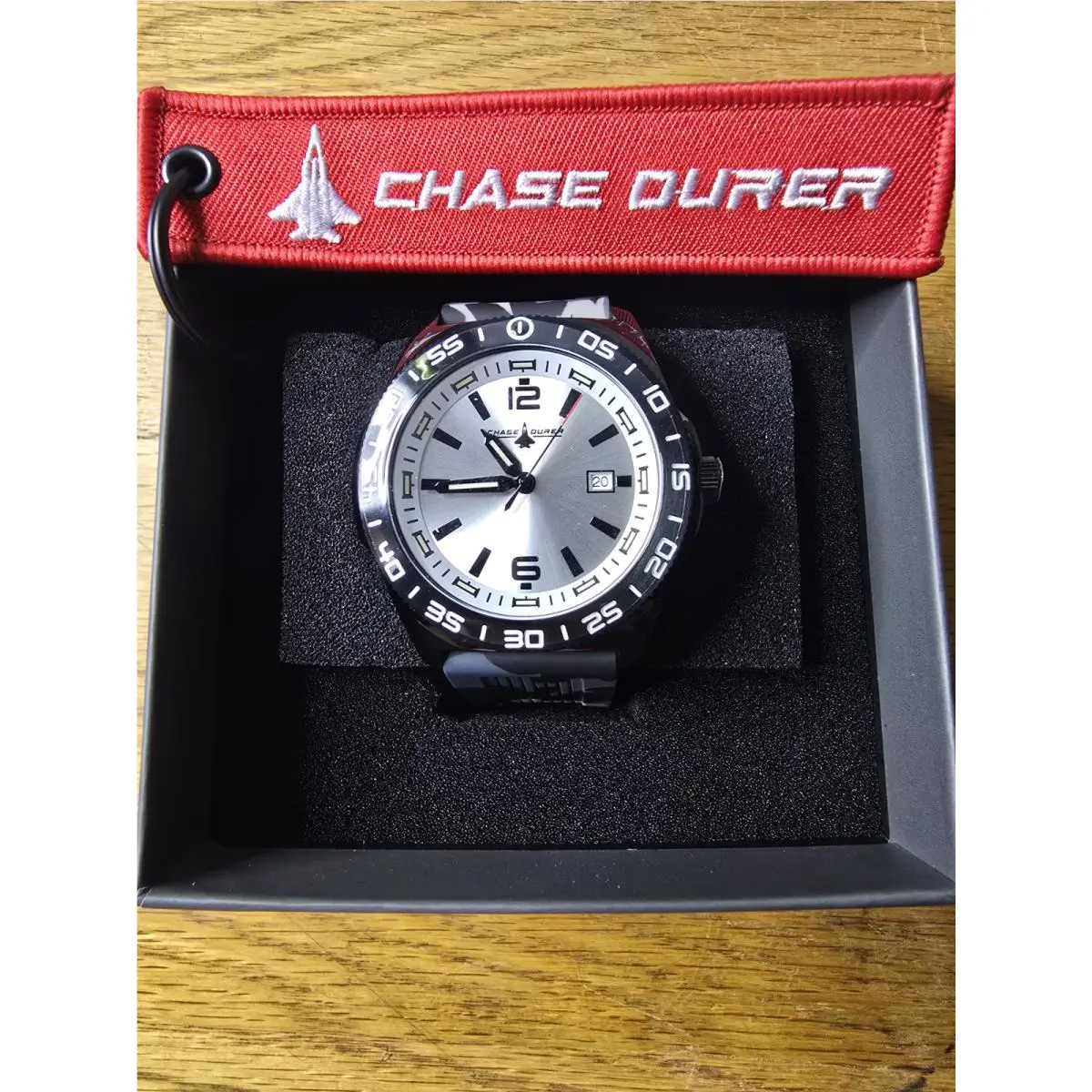 Chase Durer By Invicta Men’s 45mm Silver Sun-ray Dial Quartz Watch CDW-0177
