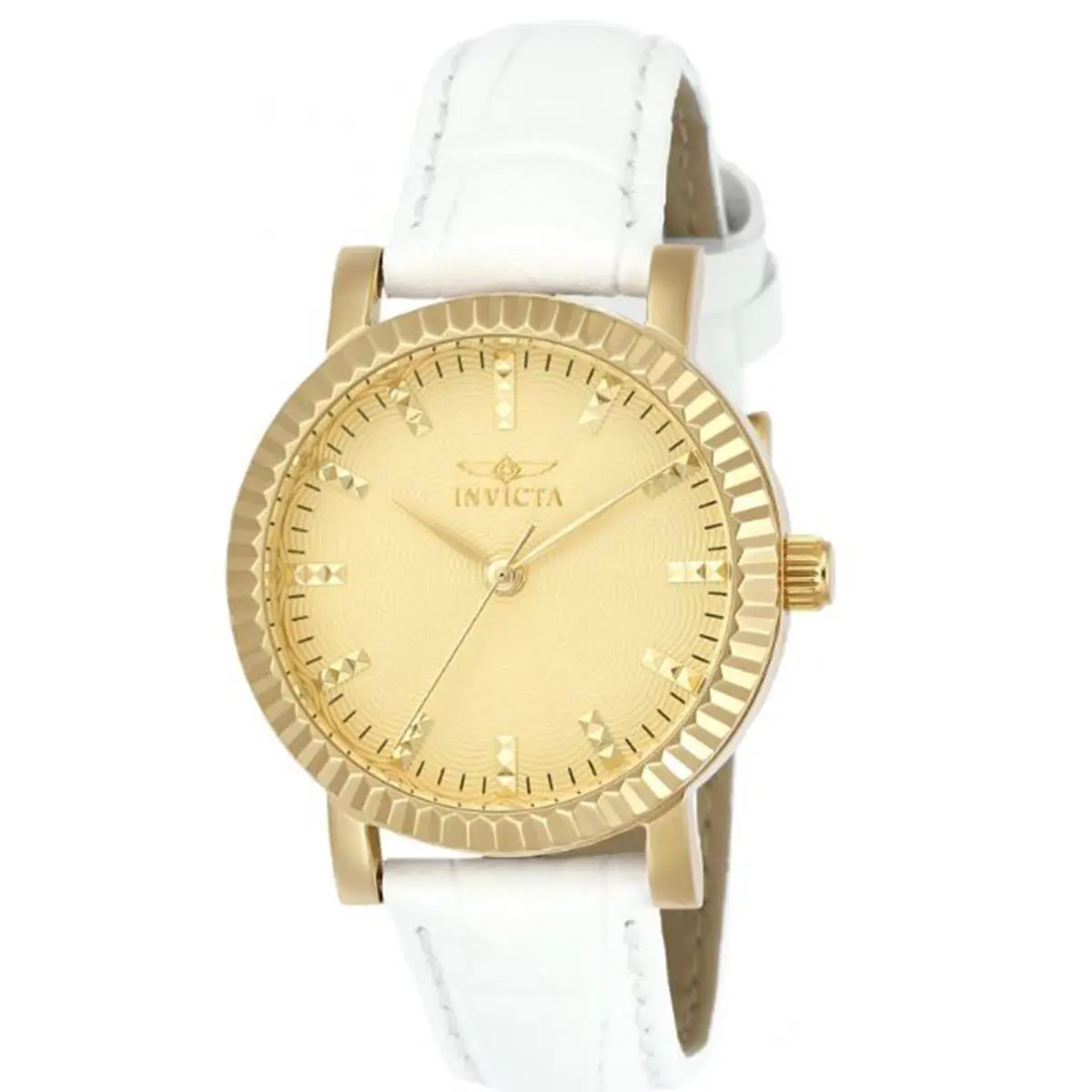 Invicta Women`s 22483 Angel Analog Display Quartz White Watch