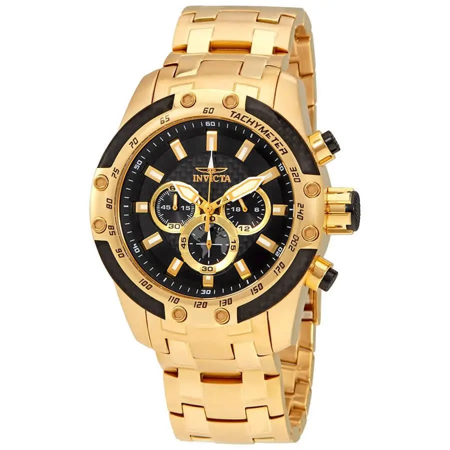 Speedway Chronograph Black Dial Men`s Watch 25944 by Invicta