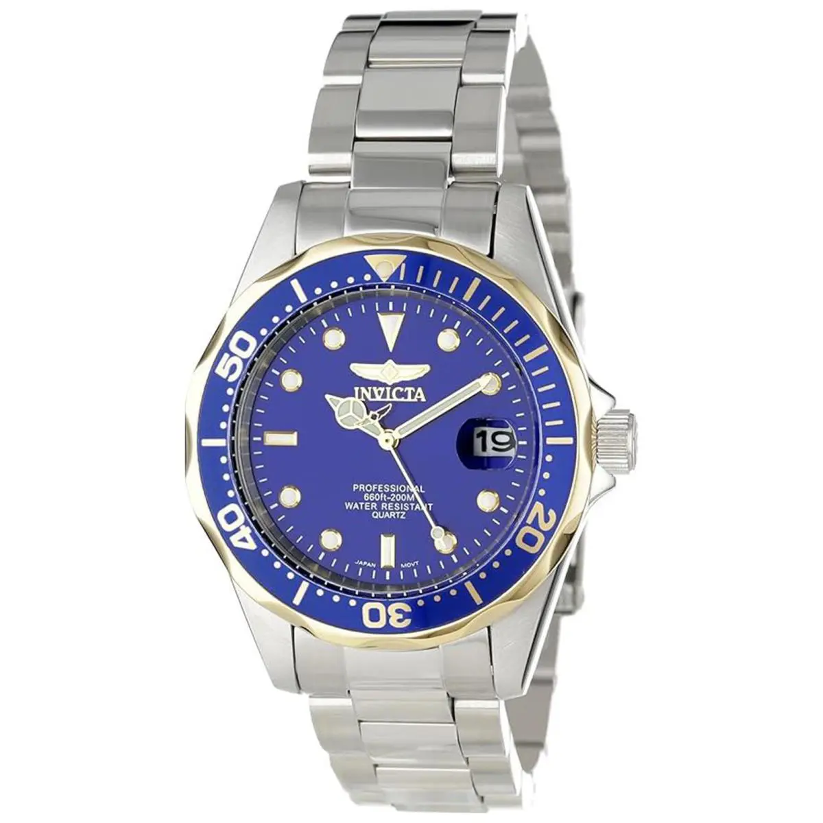 Invicta Men`s 12809X Pro Diver Blue Dial Stainless Steel Watch