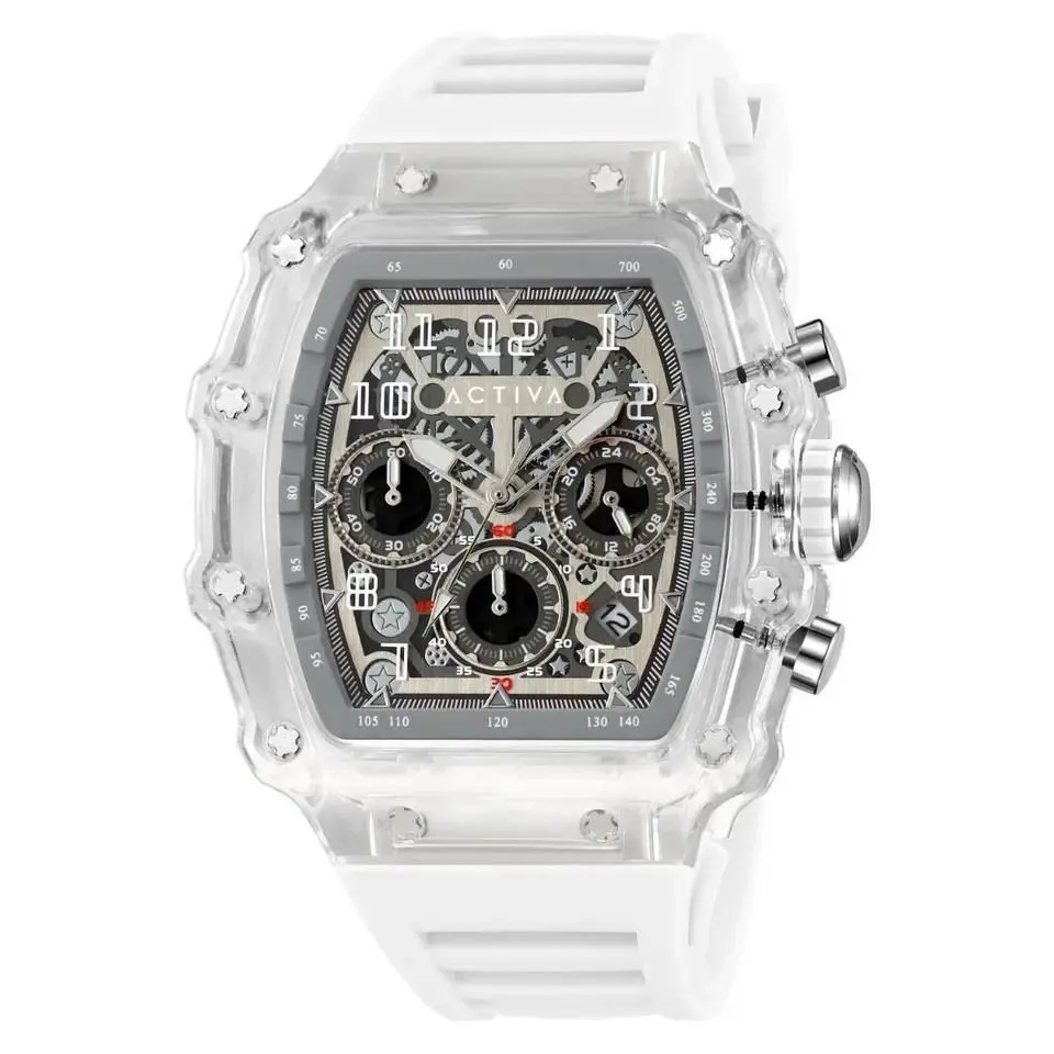 Activa Fury x Invicta 44.3mm Men`s Watch White Clear Skeleton Dial ACW2305-004