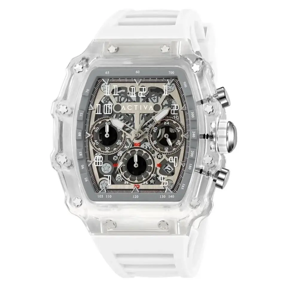 Activa Fury x Invicta 44.3mm Men`s Watch White Clear Skeleton Dial ACW2305-004