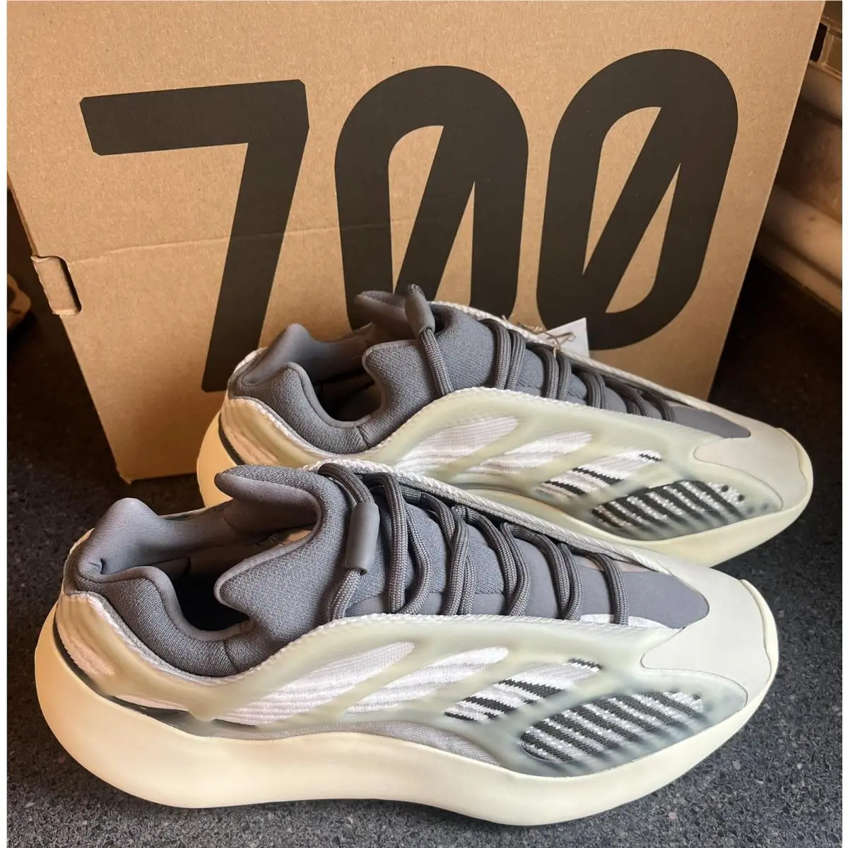 Adidas shoes - Yeezy 700 V3 - Yeezy - White, Gray & Black (UPC: 195749775026) 1