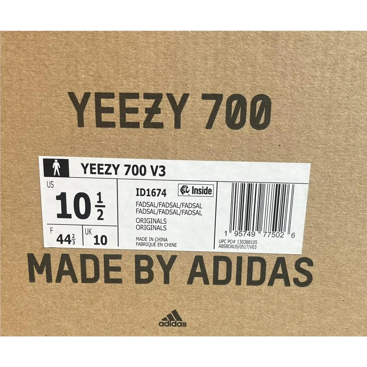 Adidas shoes - Yeezy 700 V3 - Yeezy - White, Gray & Black (UPC: 195749775026) 6