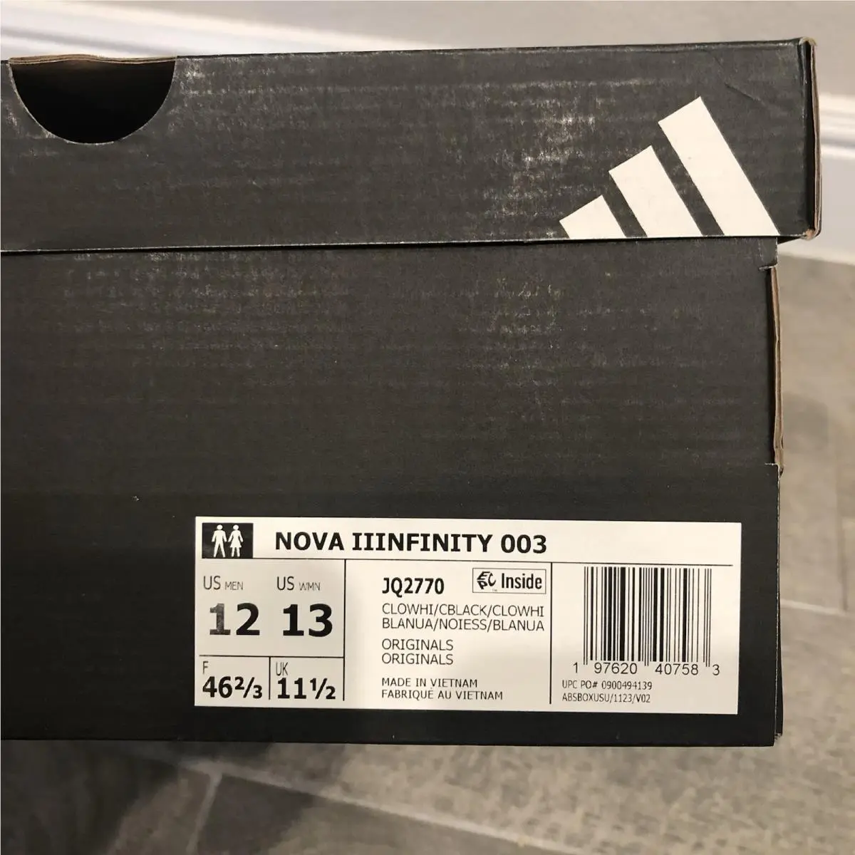 Adidas shoes - Adidas Nova Infinity - Nova Infinity - JQ2770 - Multicolor, Manufacturer: Cloud White/Core Black/Carbon 7