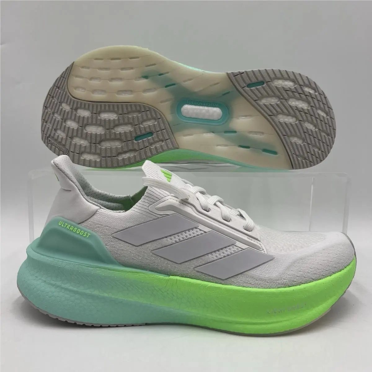 Women Size 8 Adidas Ultraboost 5X Cloud White Dash Grey Running Shoes JQ2927