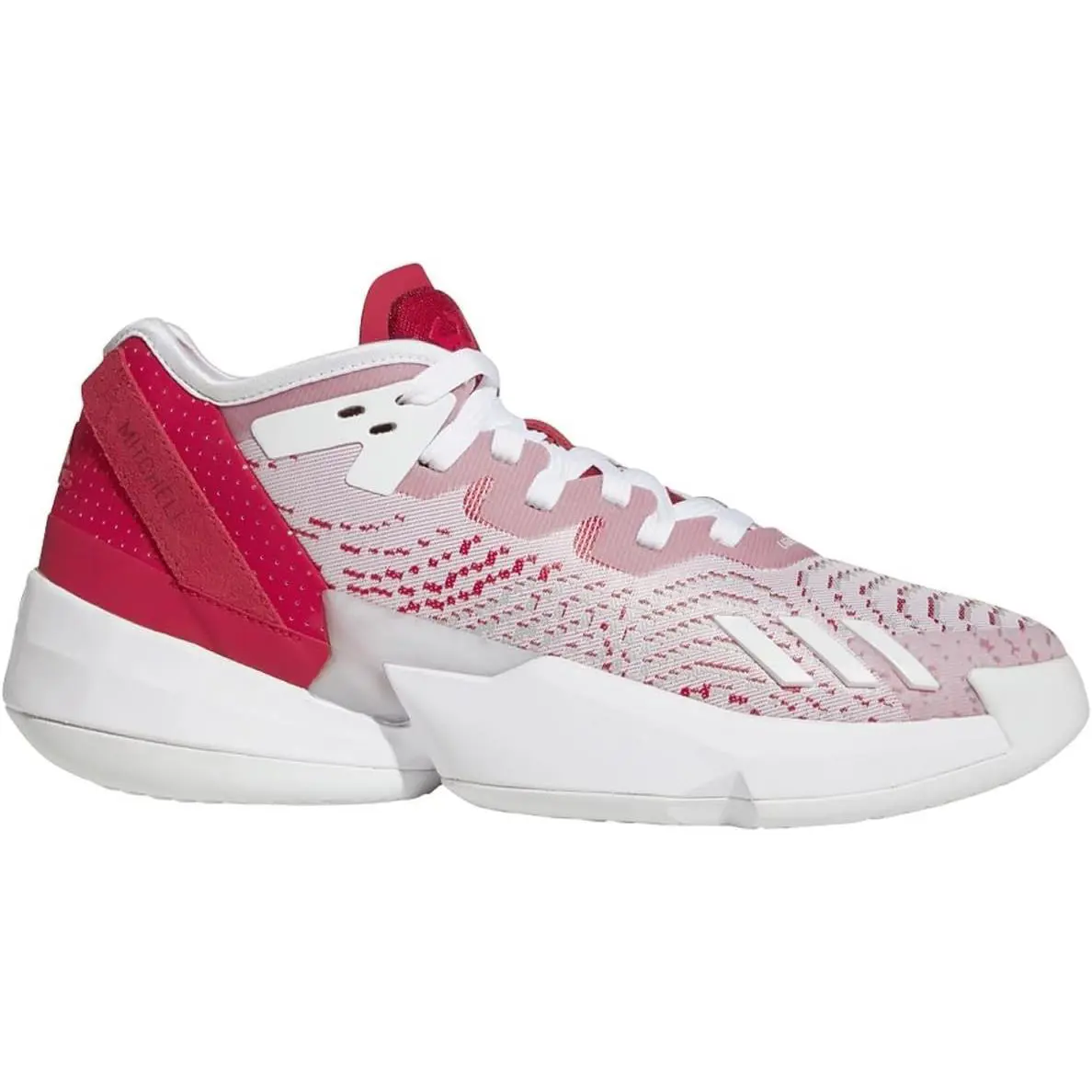 Adidas Donovan Mitchell D.o.n. Issue 4 Mens Basketball Shoes in White and Red 12 - Red