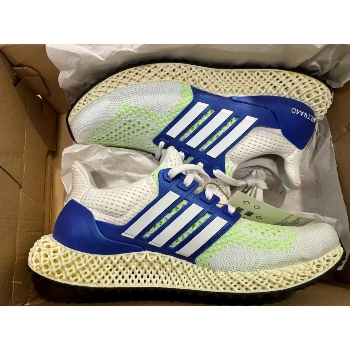 Adidas shoes - adidas Ultra 4D - Ultra - GZ1590 - WHITE /BLUE /LIGHT GREEN 2