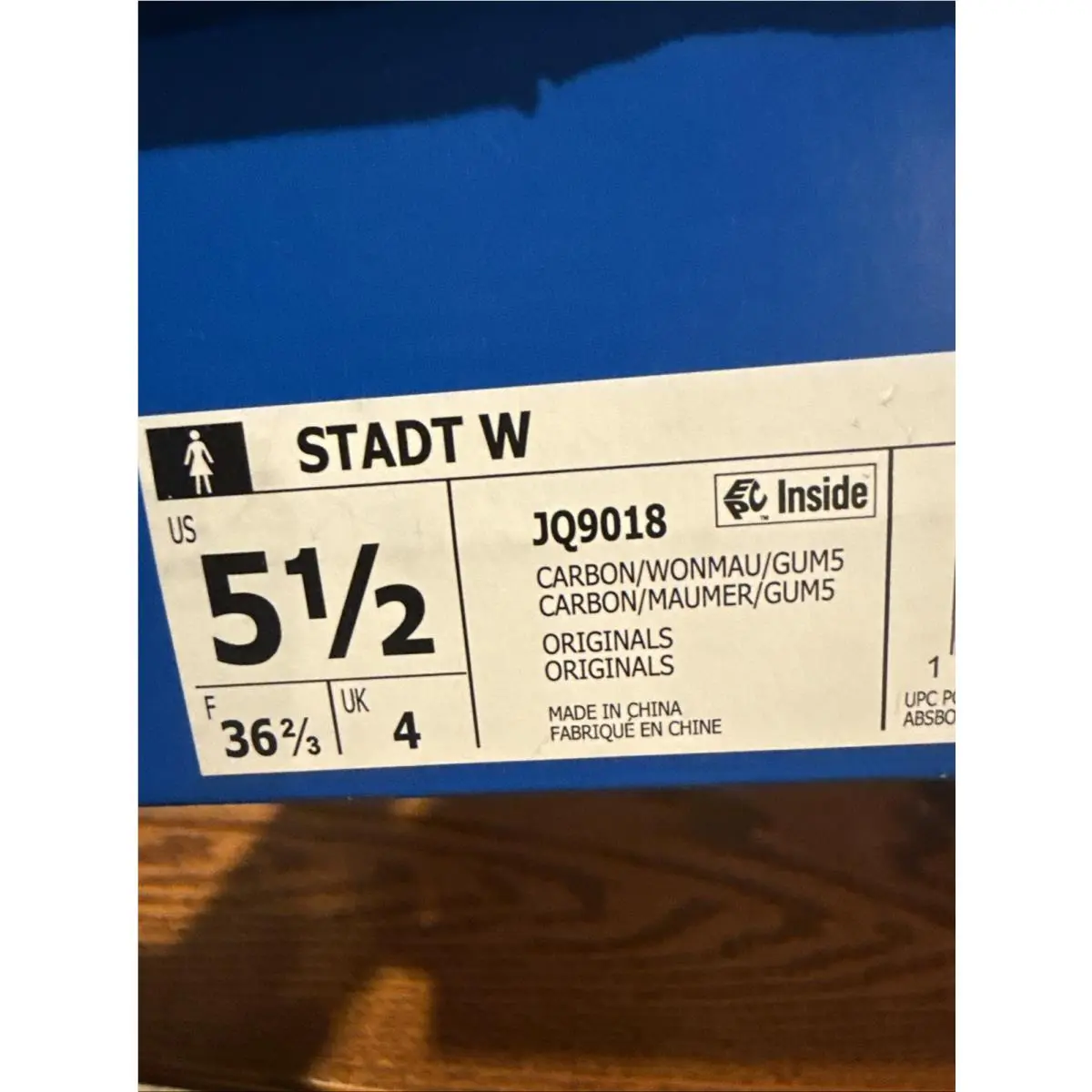 Adidas shoes - Stadt - Stadt - JQ9018 - Carbon / Wonder Mauve / Gum 5