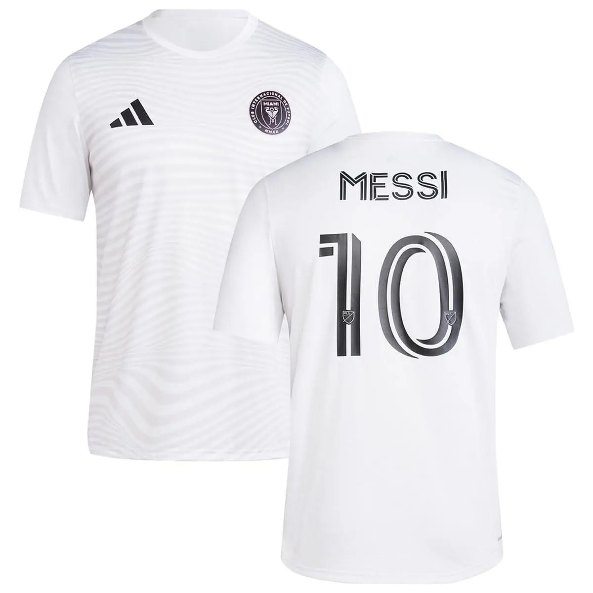 Adidas Women`s Large White Performance Shirt Team Graphics Player Name Number