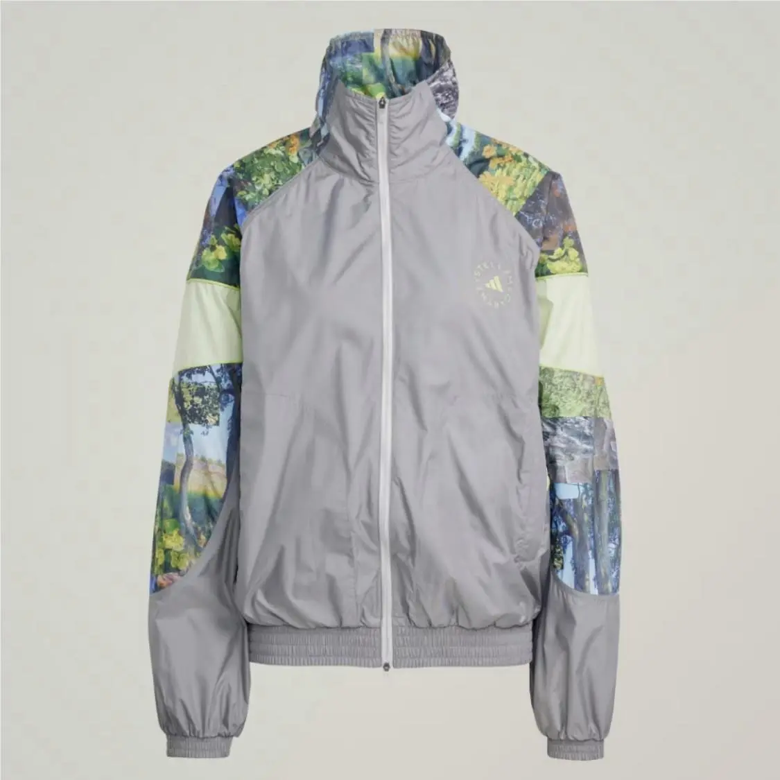 Adidas clothing - adidas By Stella McCartney ‘Earth Collage’ Woven Track Jacket - JG5793 - Gray 10