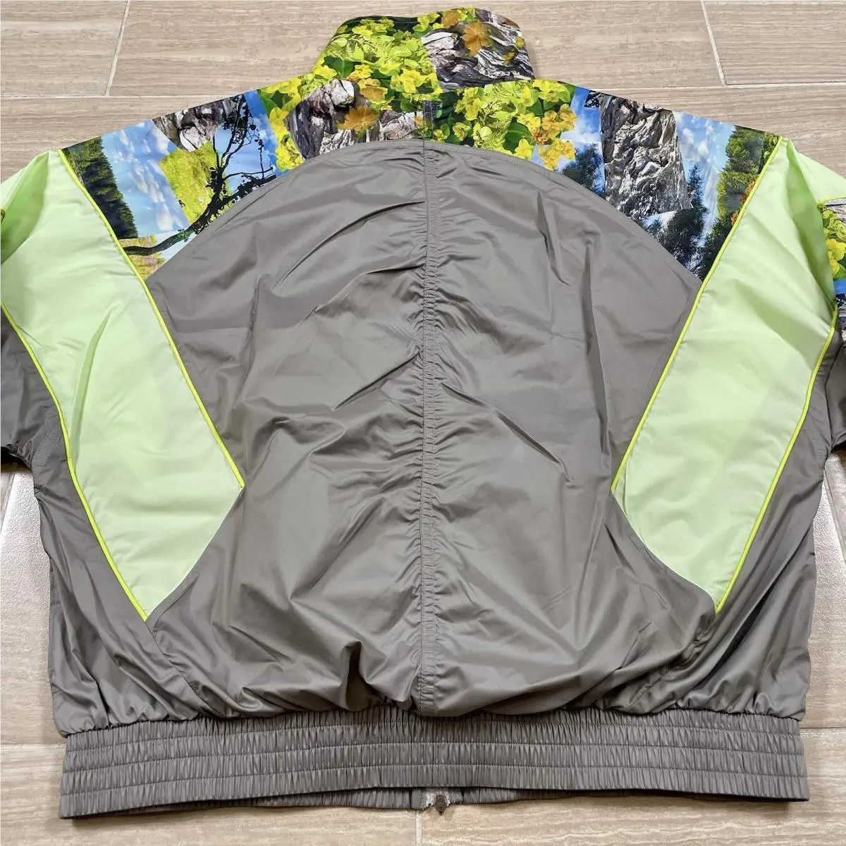 Adidas clothing - adidas By Stella McCartney ‘Earth Collage’ Woven Track Jacket - JG5793 - Gray 4