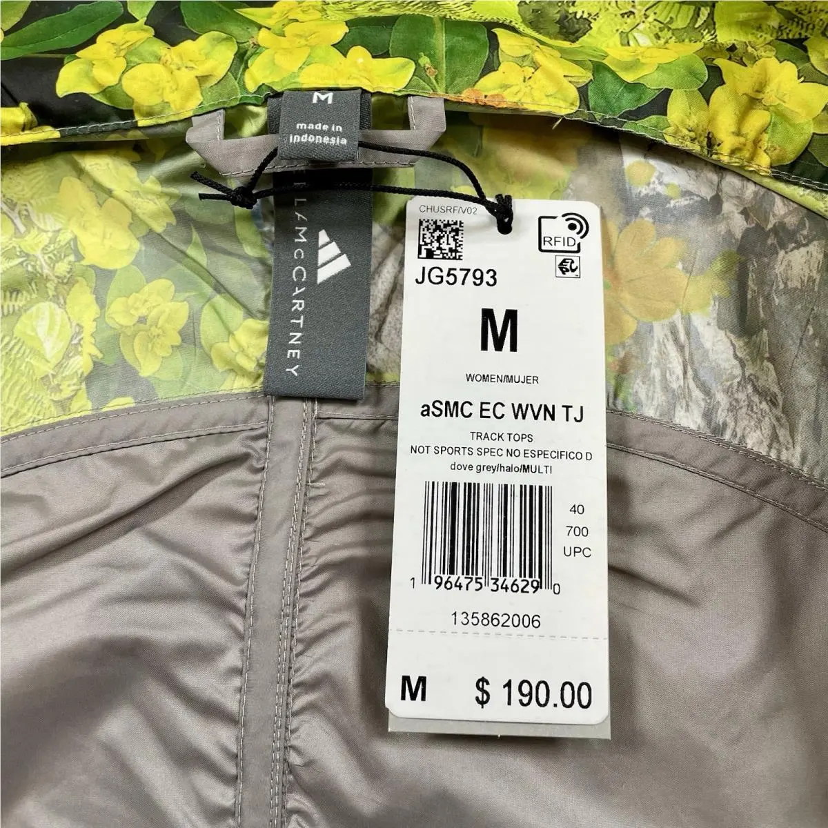 Adidas clothing - adidas By Stella McCartney ‘Earth Collage’ Woven Track Jacket - JG5793 - Gray 13