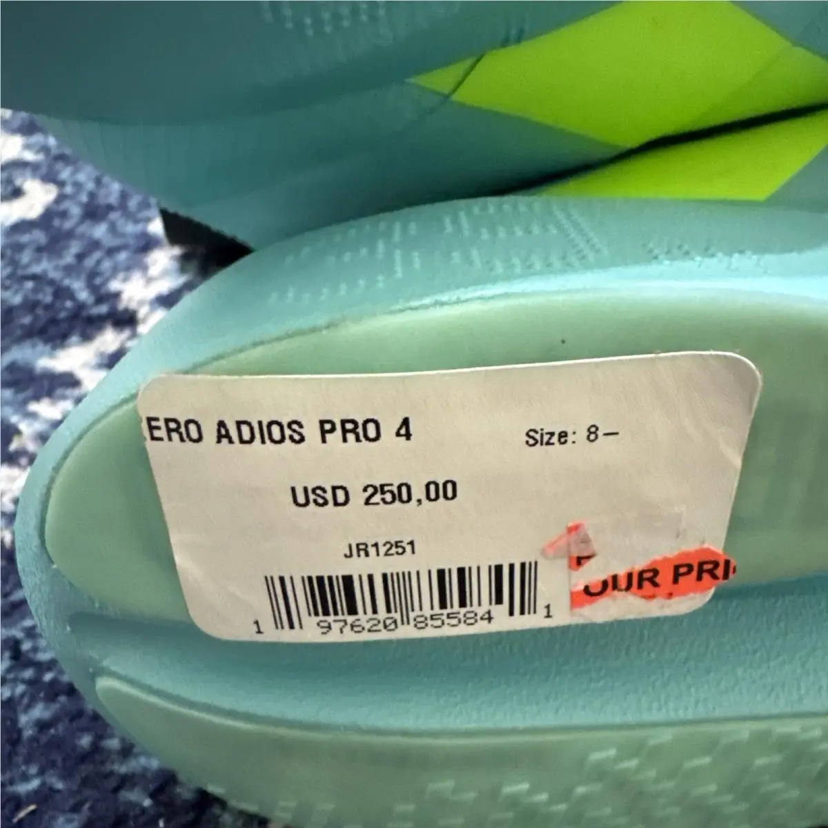 Adidas shoes - adidas adizero Adios 4 - adizero Adios - JR1251 - Flaaqu/Luclem/Minton 6