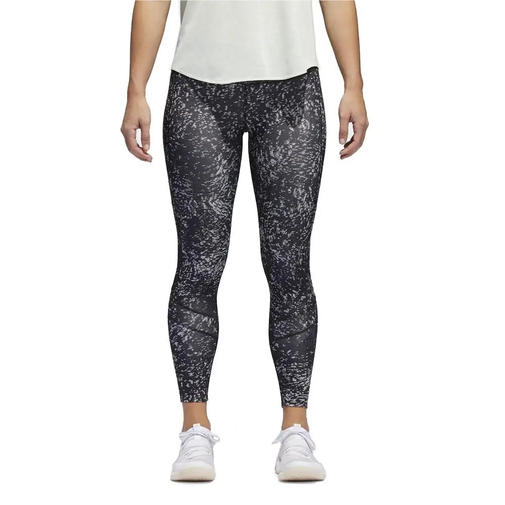 Adidas How We Do 7/8 Printed Tight - Women`s Running - Black - CG1113