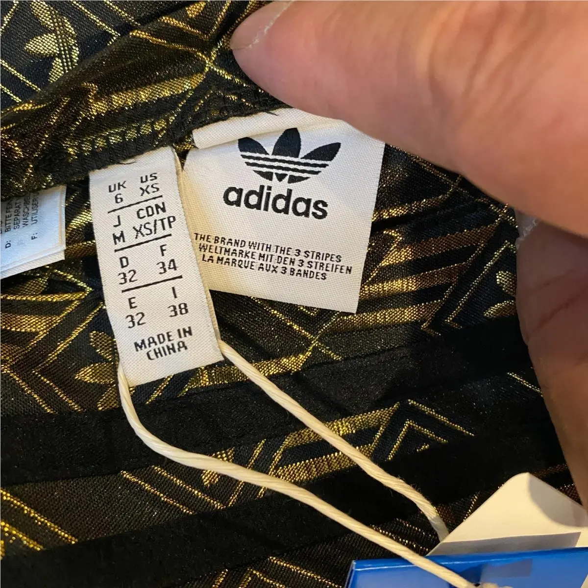 Adidas clothing - Black / Gold Metallic 8