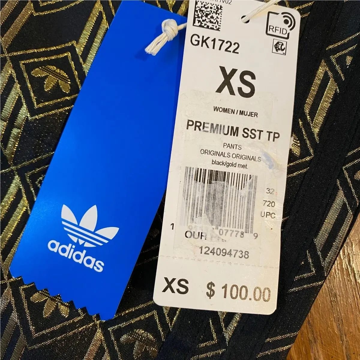Adidas clothing - Black / Gold Metallic 7