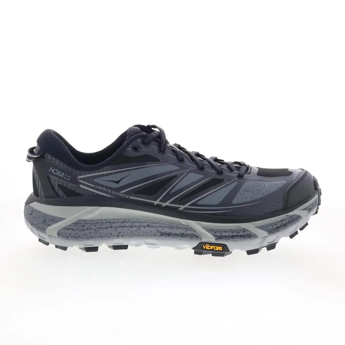 Hoka Mafate Speed 2 1126851-BCSTL Mens Black Athletic Running Shoes 12