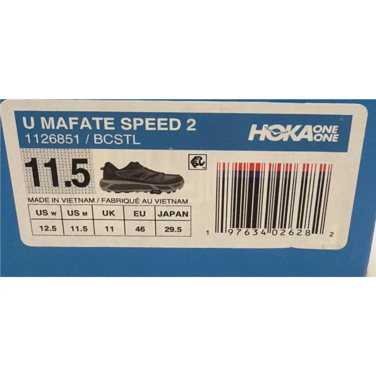 Hoka shoes - Hoka One One HOKA Mafate Speed 2 - 1126851-BCSTL - Black (UPC: 0197634026282) 7
