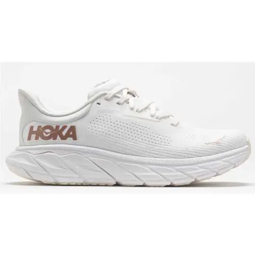 Hoka Women`s Arahi 7 Stability Running Shoes 10 US Blanc De Blanc Rose Gold