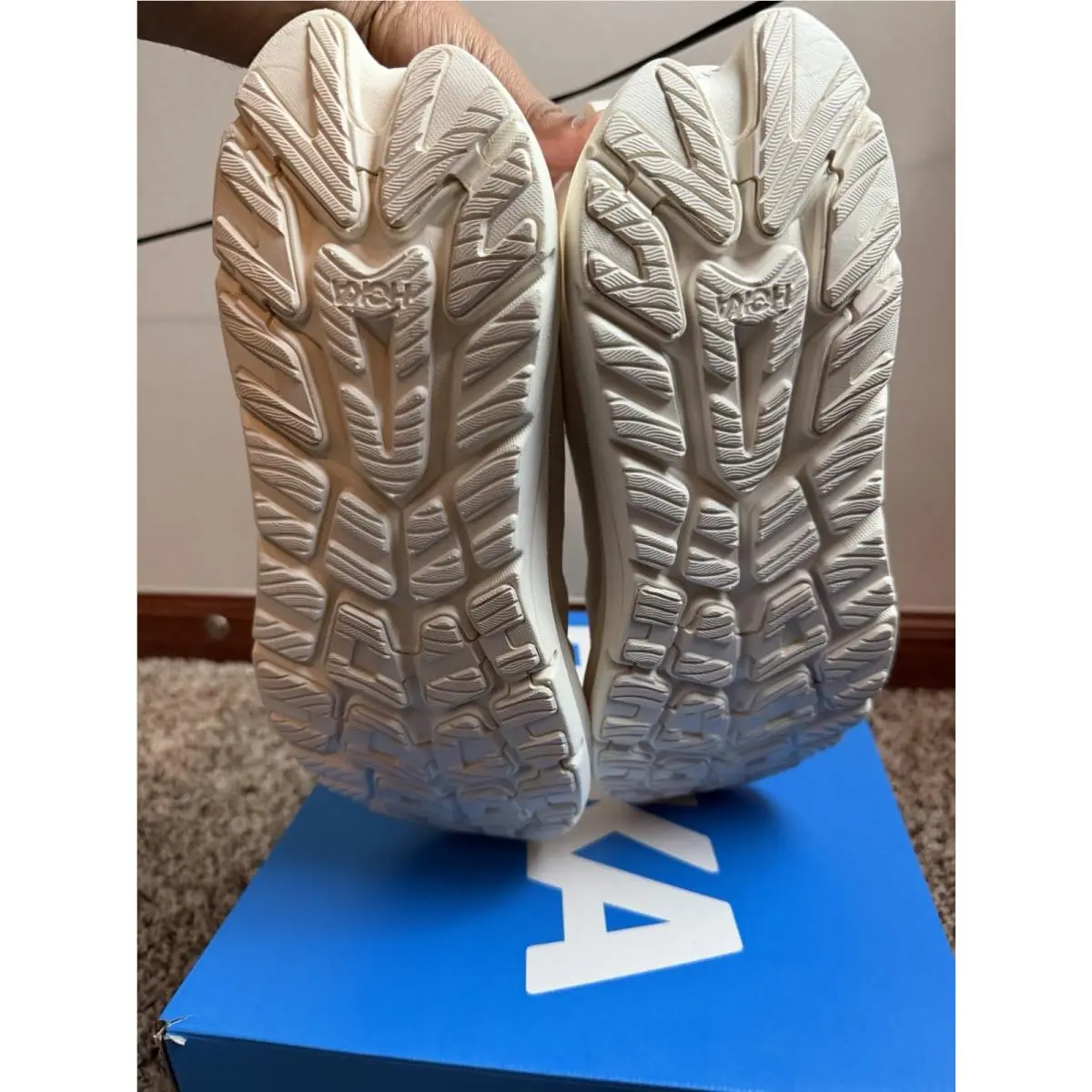 Hoka shoes - Hoka One One Kawana - One One Kawana - 1169290-ABST - Ivory (UPC: 197634849140) 8
