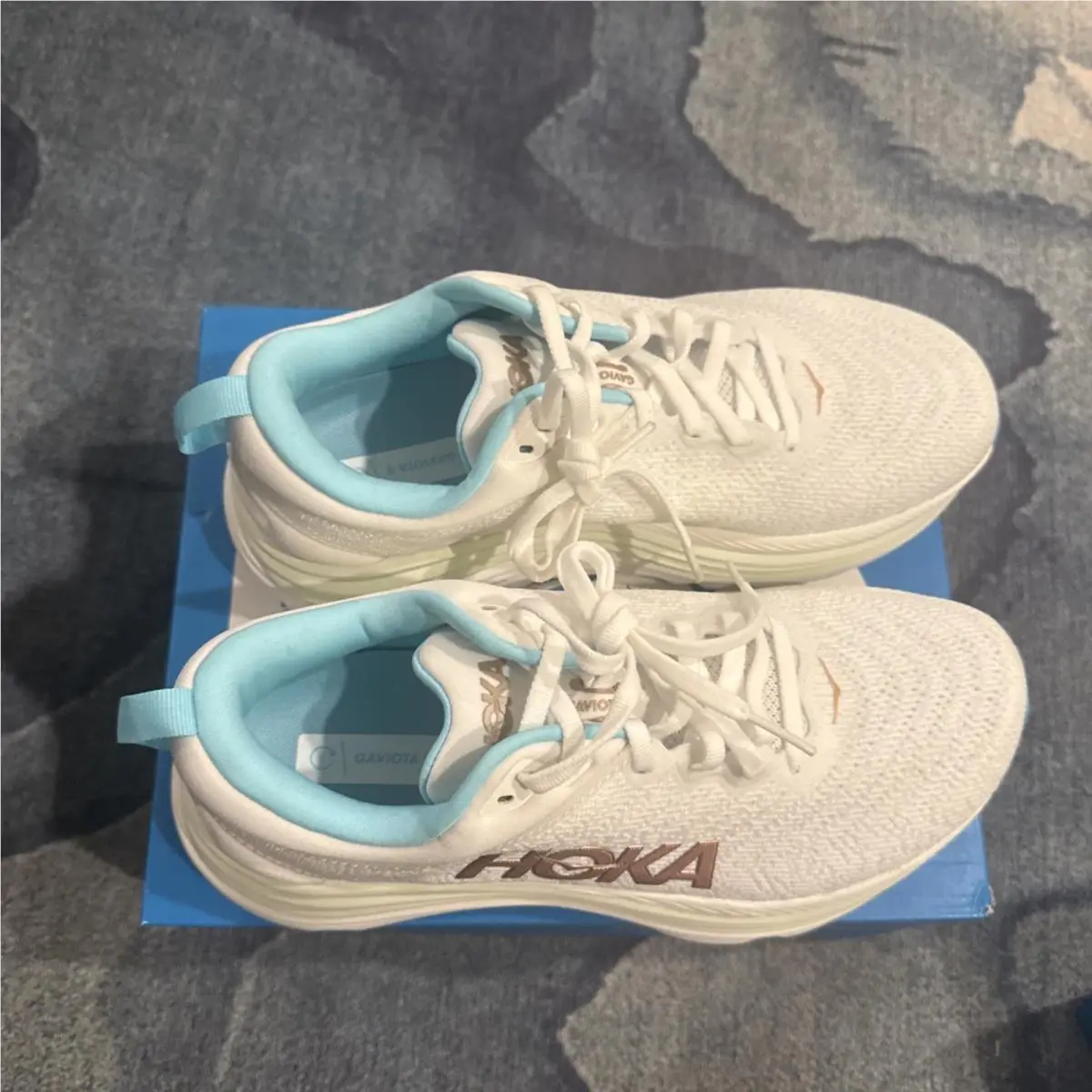 Hoka shoes - Hoka One One Gaviota 5 - 1134235 - Frost/Rose Gold 8