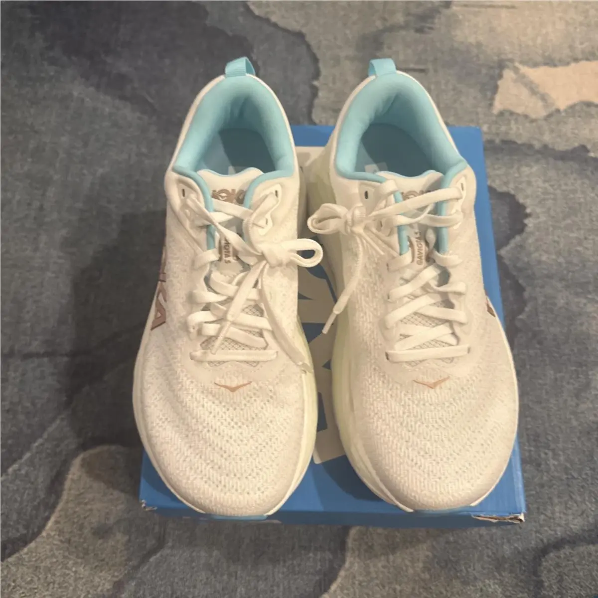 Hoka shoes - Hoka One One Gaviota 5 - 1134235 - Frost/Rose Gold 9