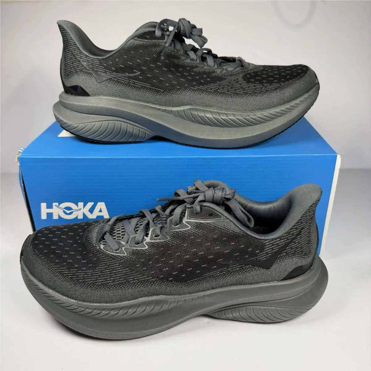 Hoka Mach 6 LA Men’s Running Shoes Size 9D Black Bblc Limited Access