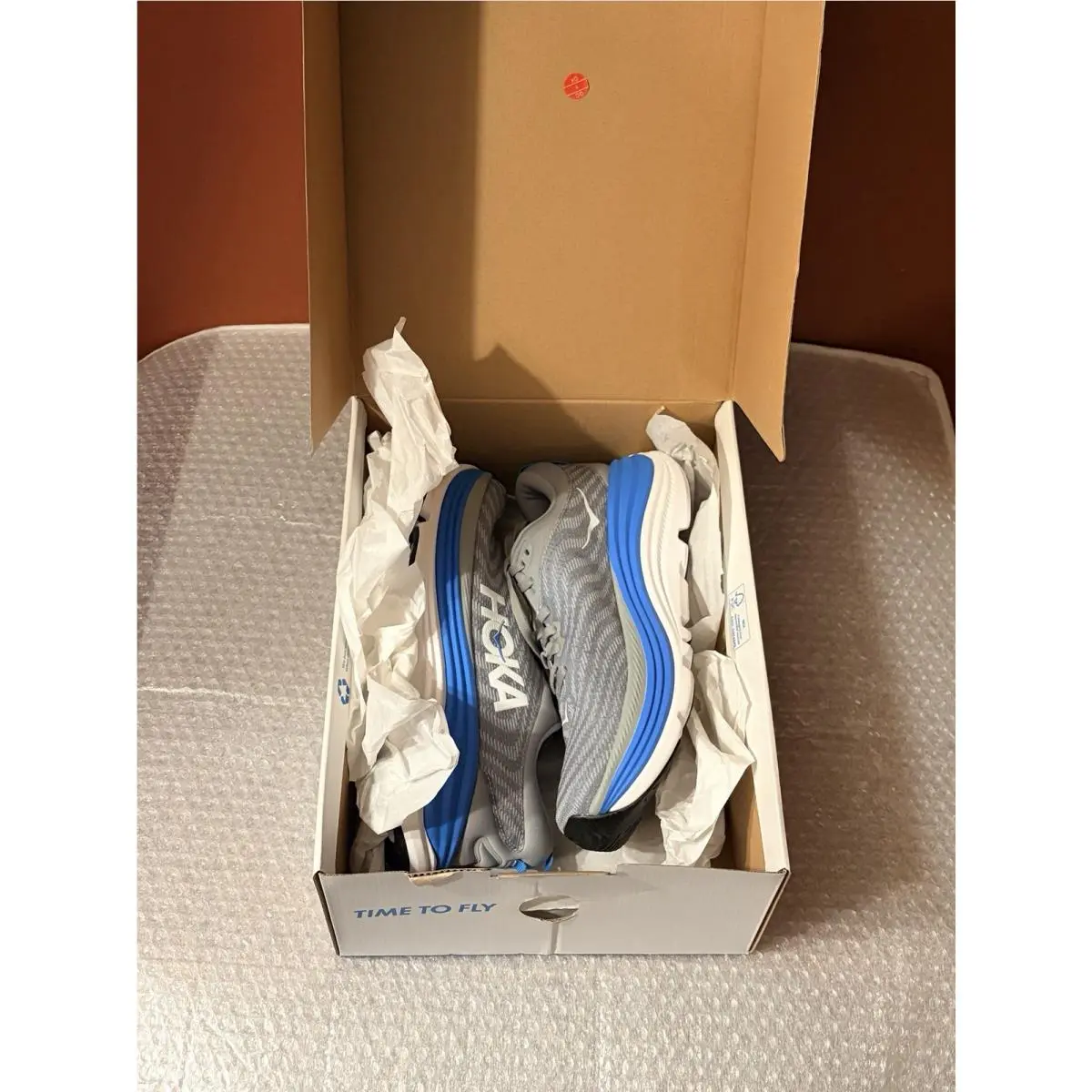 Hoka shoes - Hoka One One Gaviota 5 - 1127929 - Gray/Blue (UPC: 0196565553232) 10