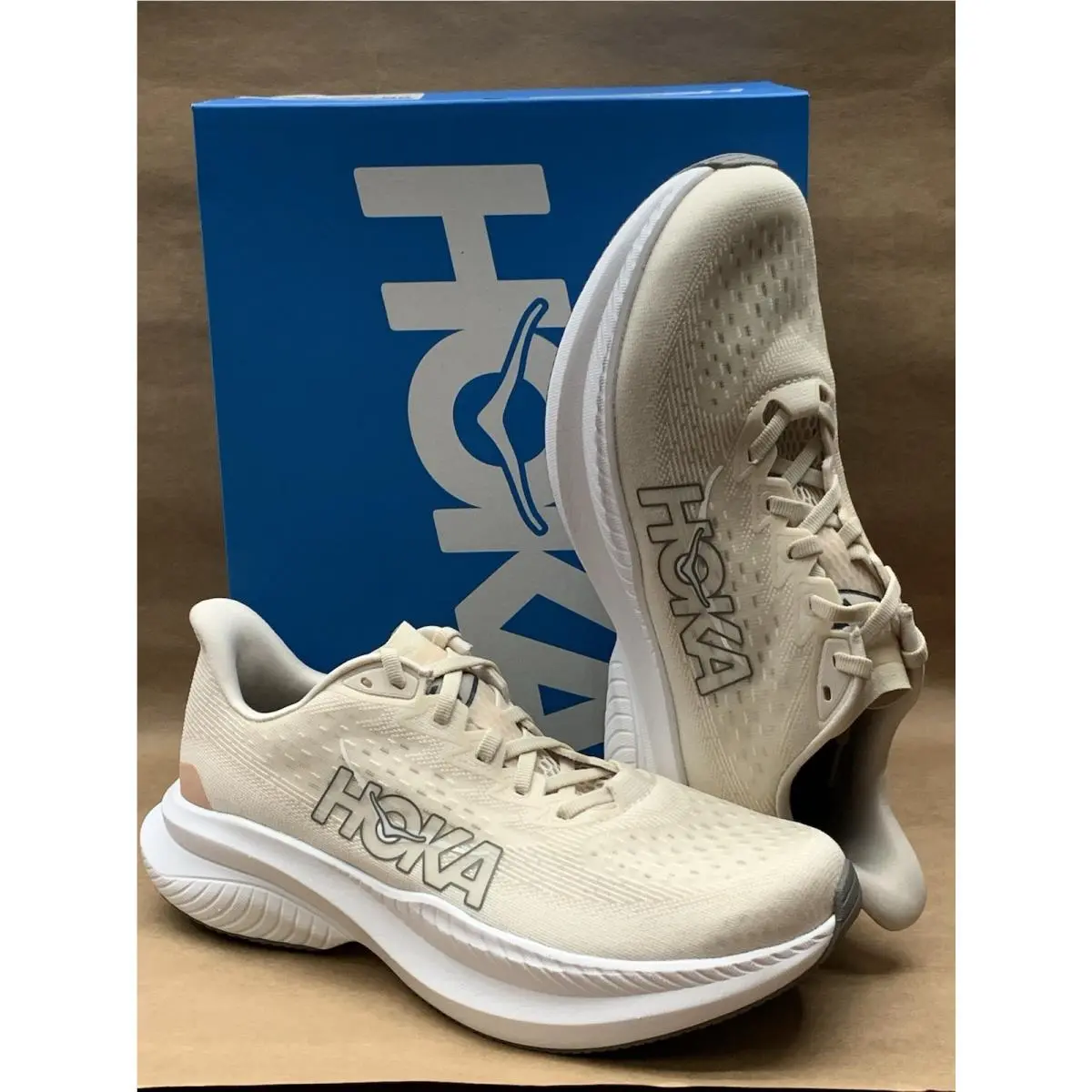 Hoka One One Mach 6 1147810/EGV Ivory/white Medium Women`s Running Shoes S:9