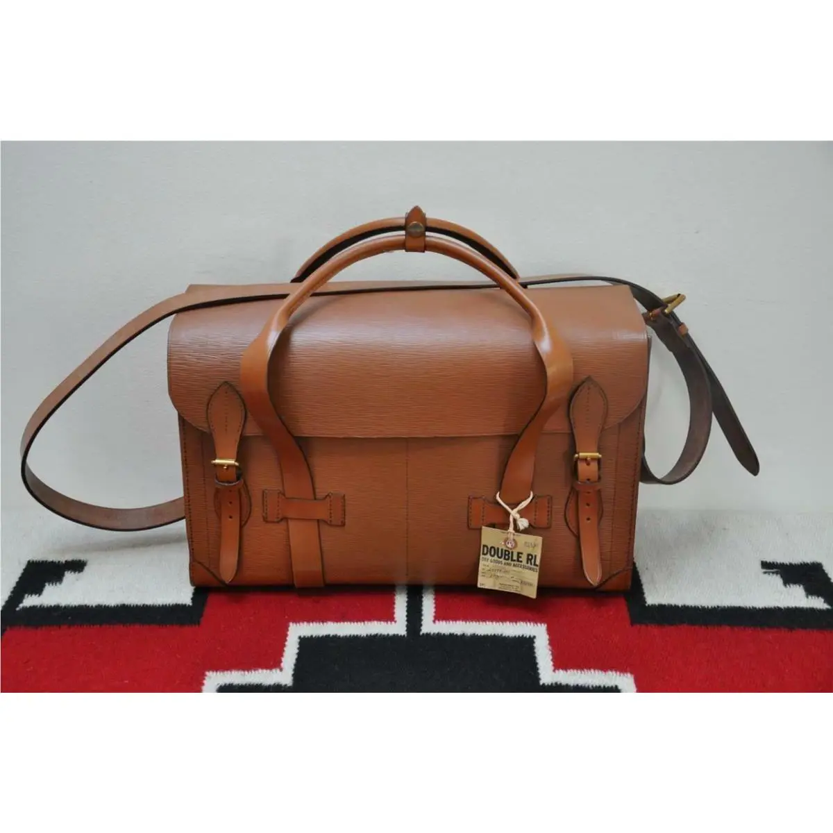 Ralph Lauren Rrl Handmade in England Saddle Bridle Leather Doctor`s Duffle Bag