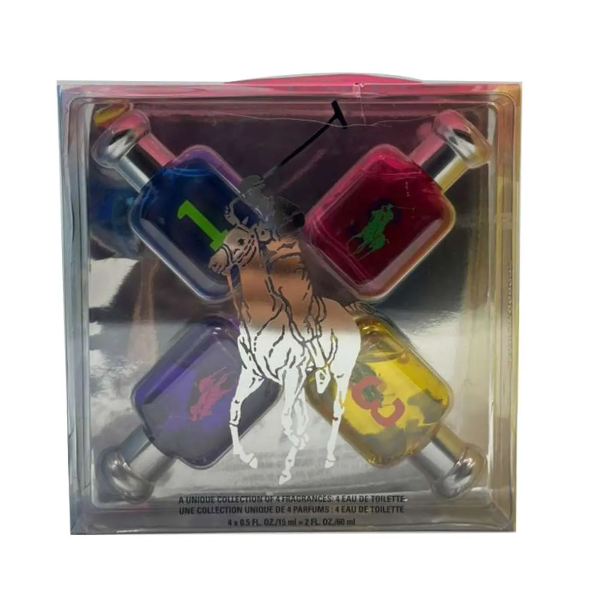 Polo Ralph Lauren 0.5 oz Edt 4pc Splash Mini-sport Fresh+fruity Sensual+more