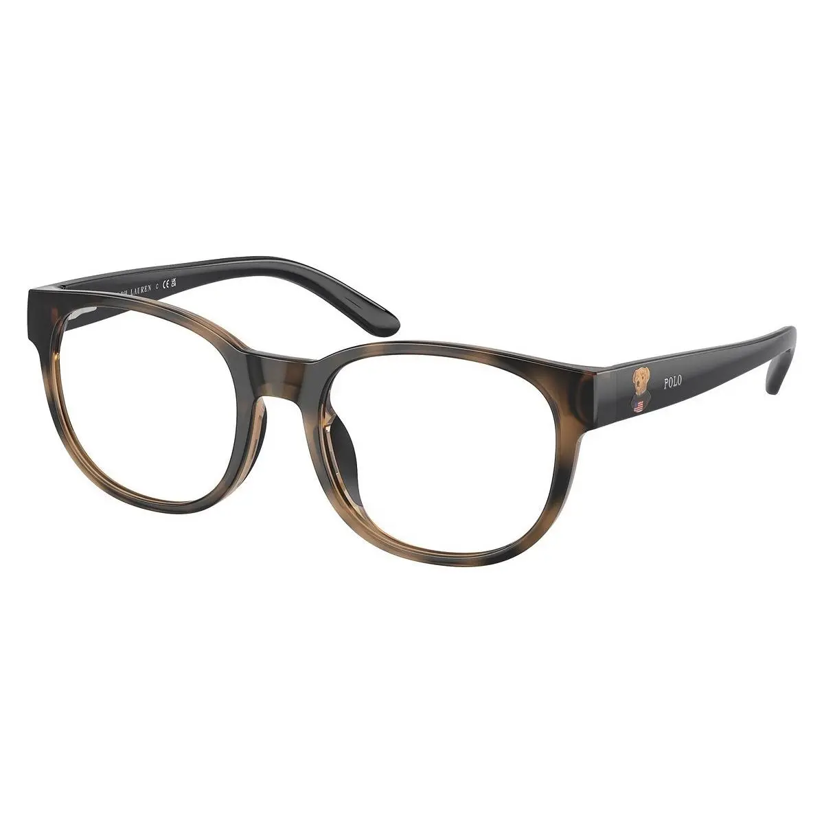 Polo Ralph Lauren Kids Eyeglasses Dark Havana Shiny Black 45-16-125 w/ Case