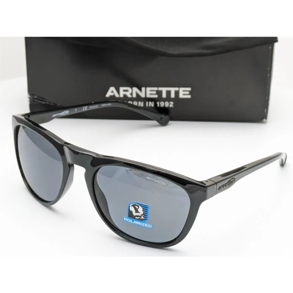 Arnette Sunglasses Moniker AN4212 41/81 Black Frames w/ Grey Polarized Lens 55mm
