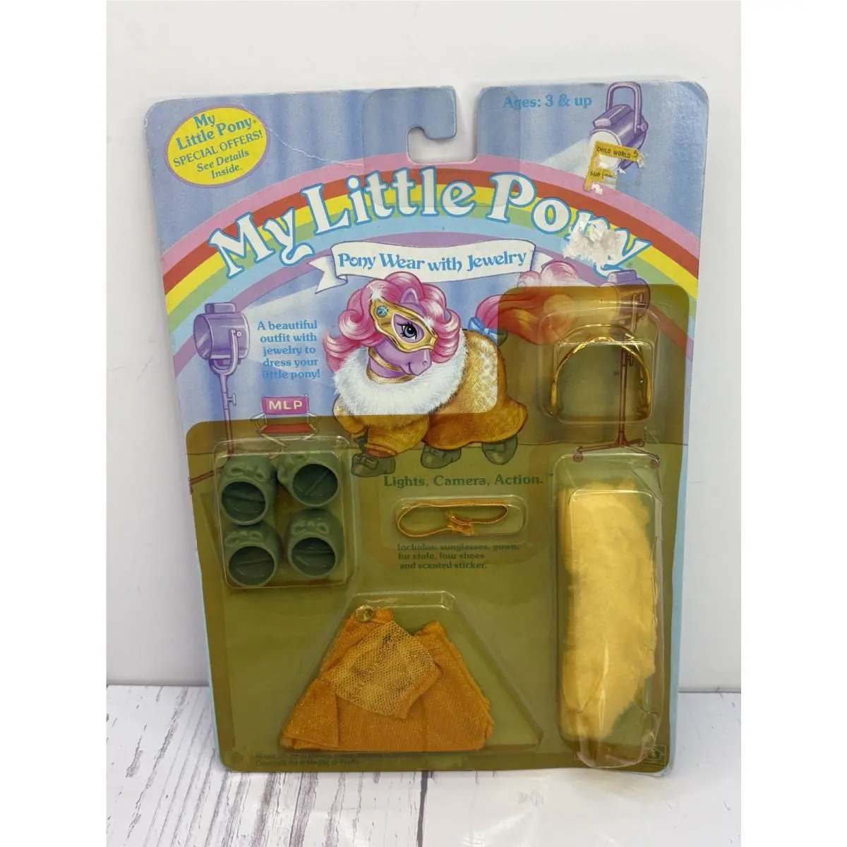 My Little Pony Pony Wear with Jewelry Nos 1985 Faded Packaging