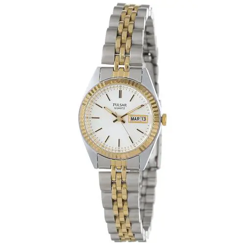 PXX006 Women`s Dress Stainless Steel Two-tone Calendar Quartz Watch by Pulsar