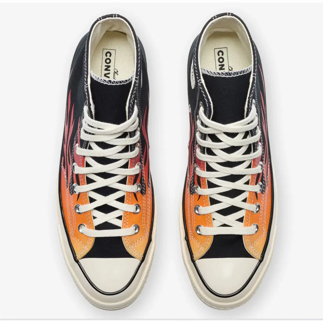 Converse shoes - Black / Red / Yellow 4