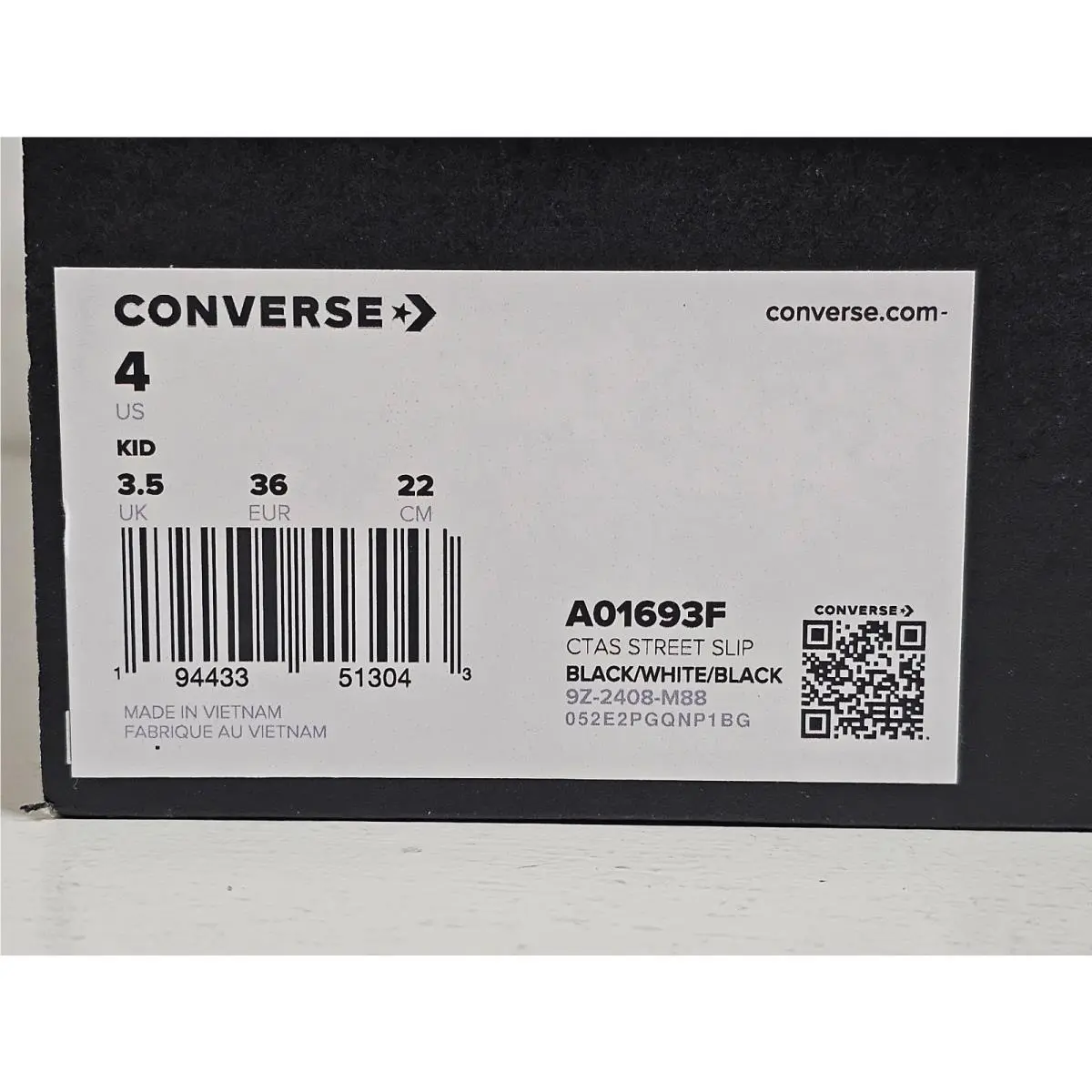Converse shoes - Converse All Star Chuck Taylor Street Slip - Black & White 15